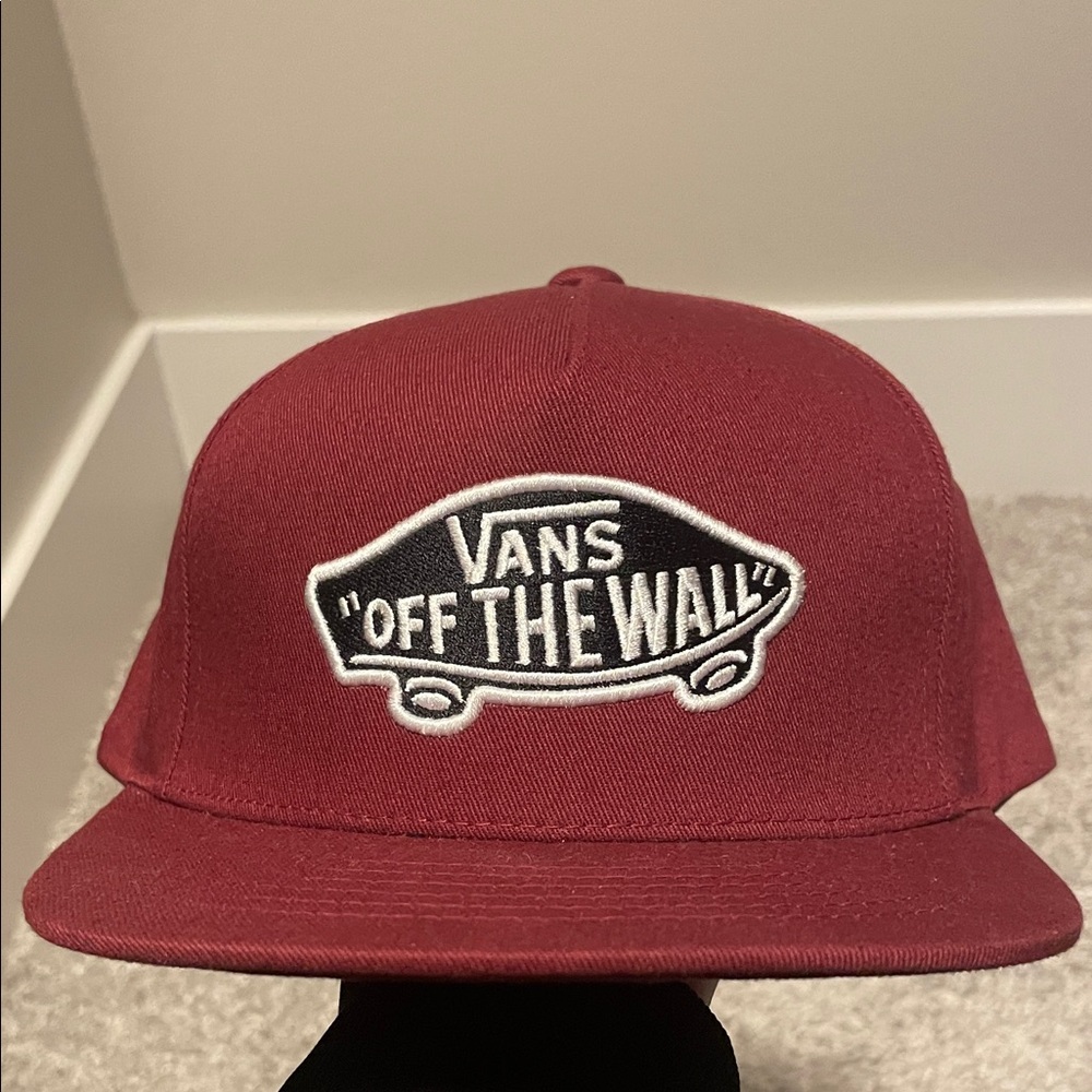 Vans Burgundy Snapback Cap